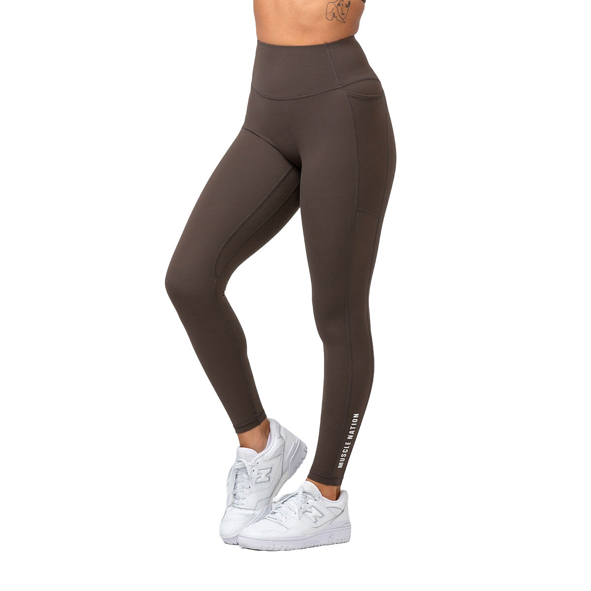Muscle Nation Womens Agility Aura Pocket Ankle Tights