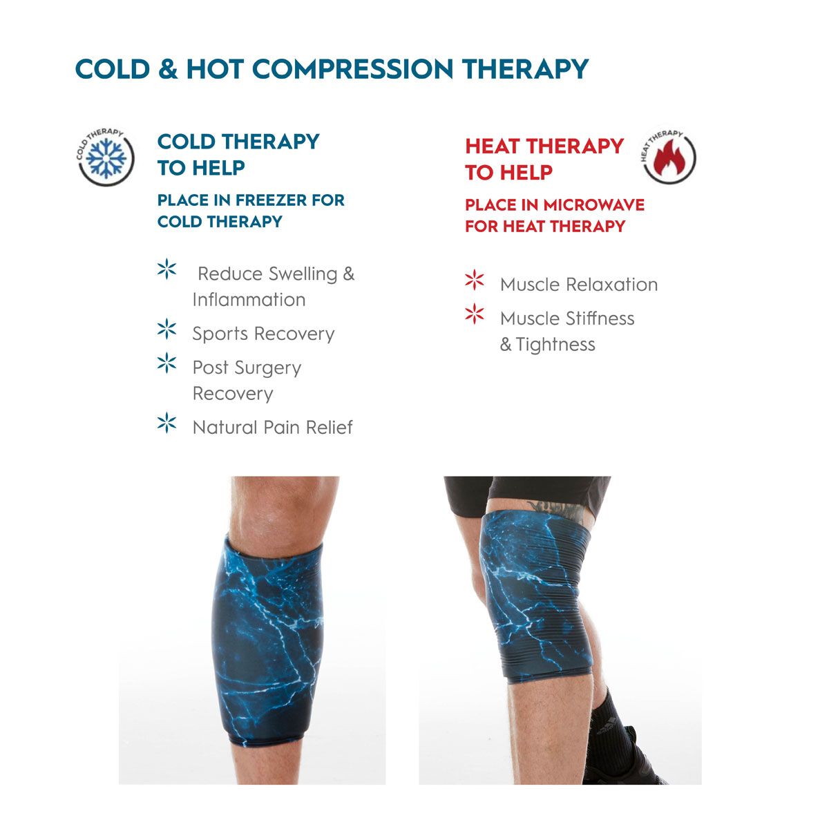 Gaiam Cold Hot Compression Sleeve M
