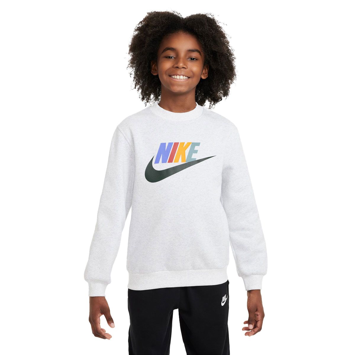 Nike Junior Sportswear Club Fleece HBR Crew Sweatshirt