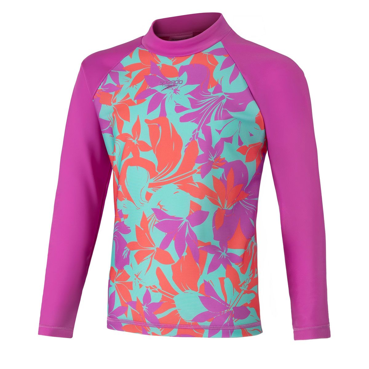 Speedo Toddler Girls Floral Long Sleeve Rash Top