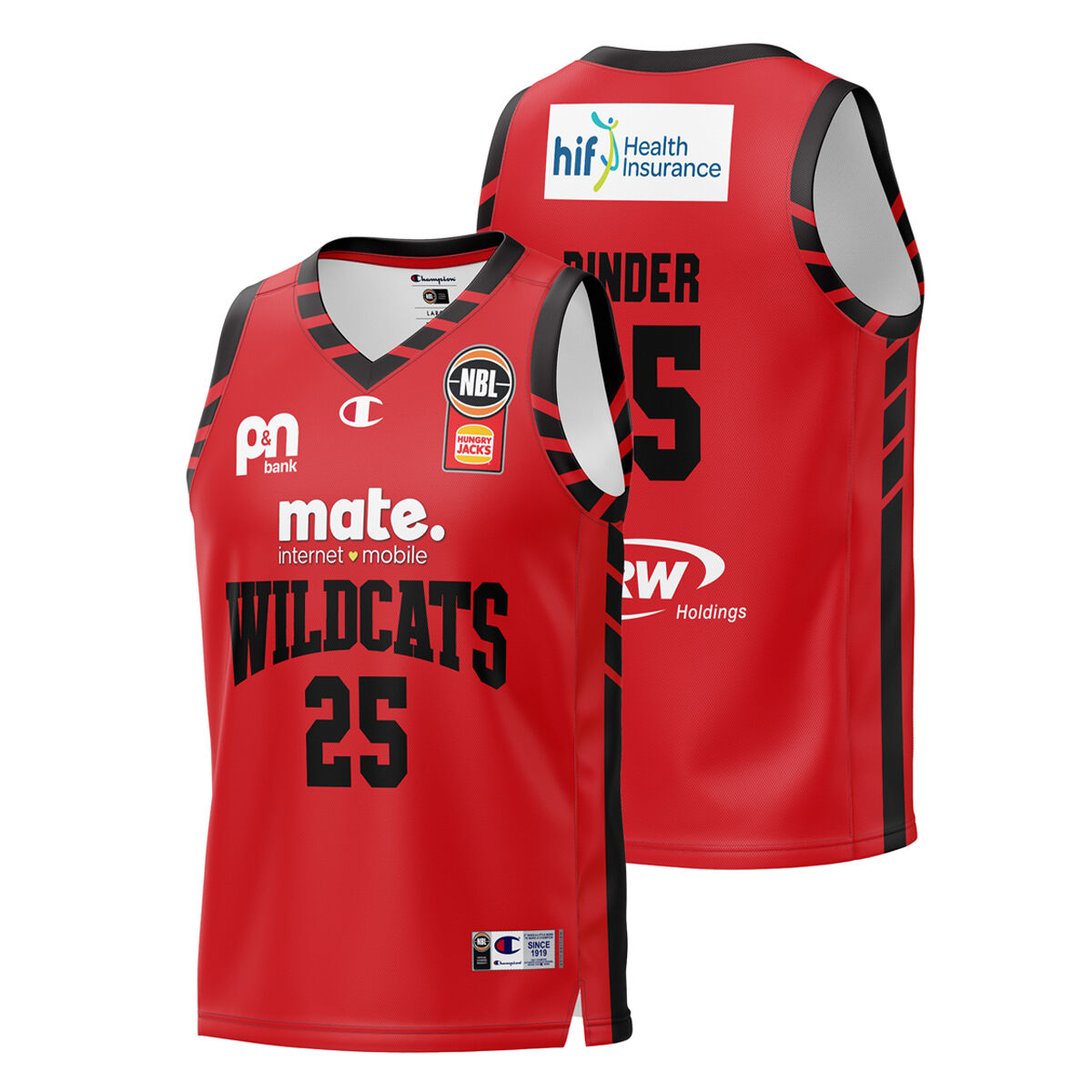 Perth Wildcats Kids Keanu Pinder 2024 Hoopsfest Basketball Jersey