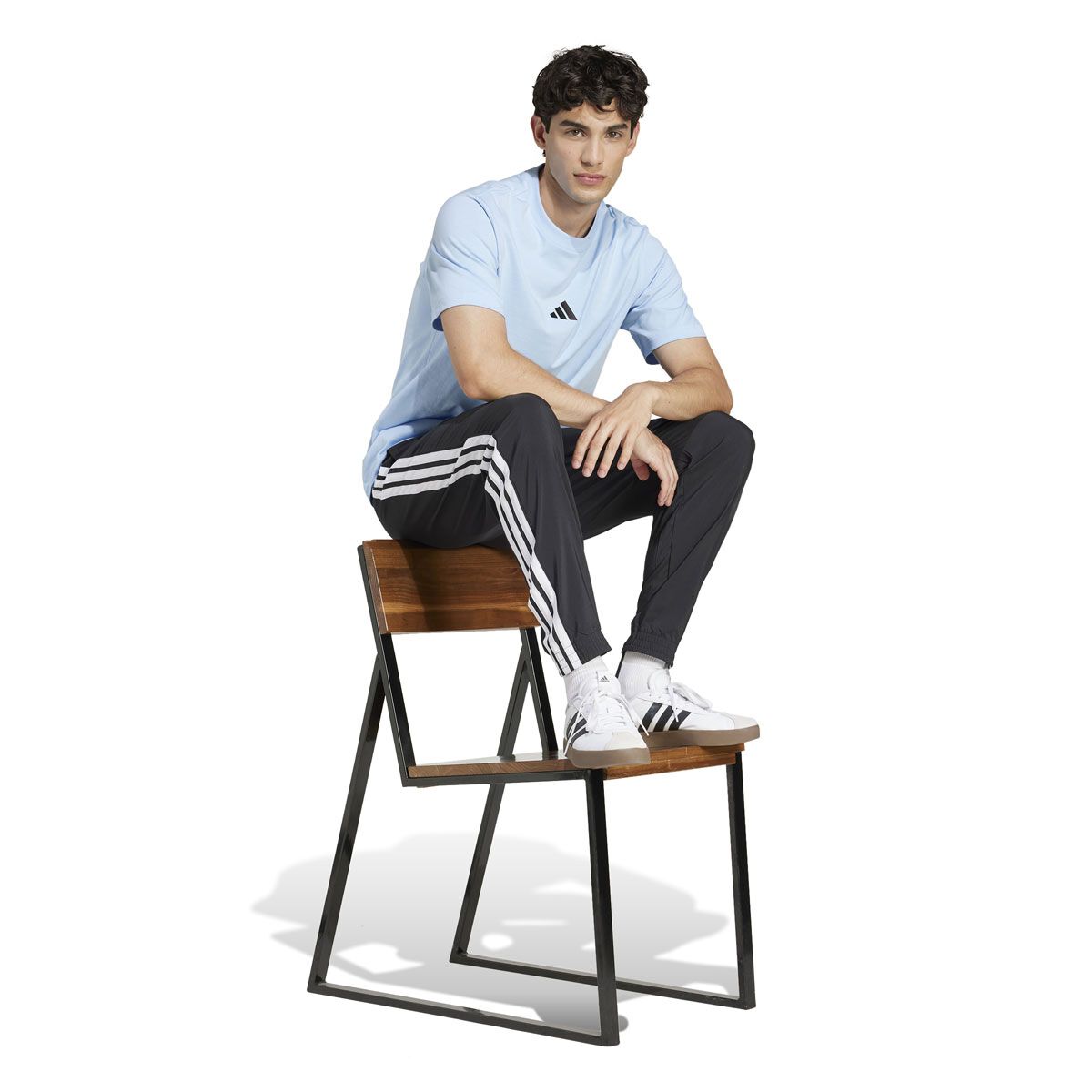 adidas Mens Small Logo Single Jersey Tee