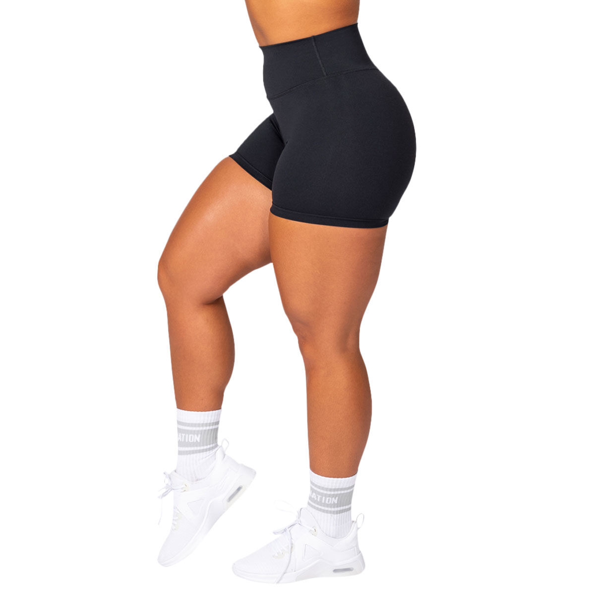 Muscle Nation Womens Signature Scrunch Midway Shorts