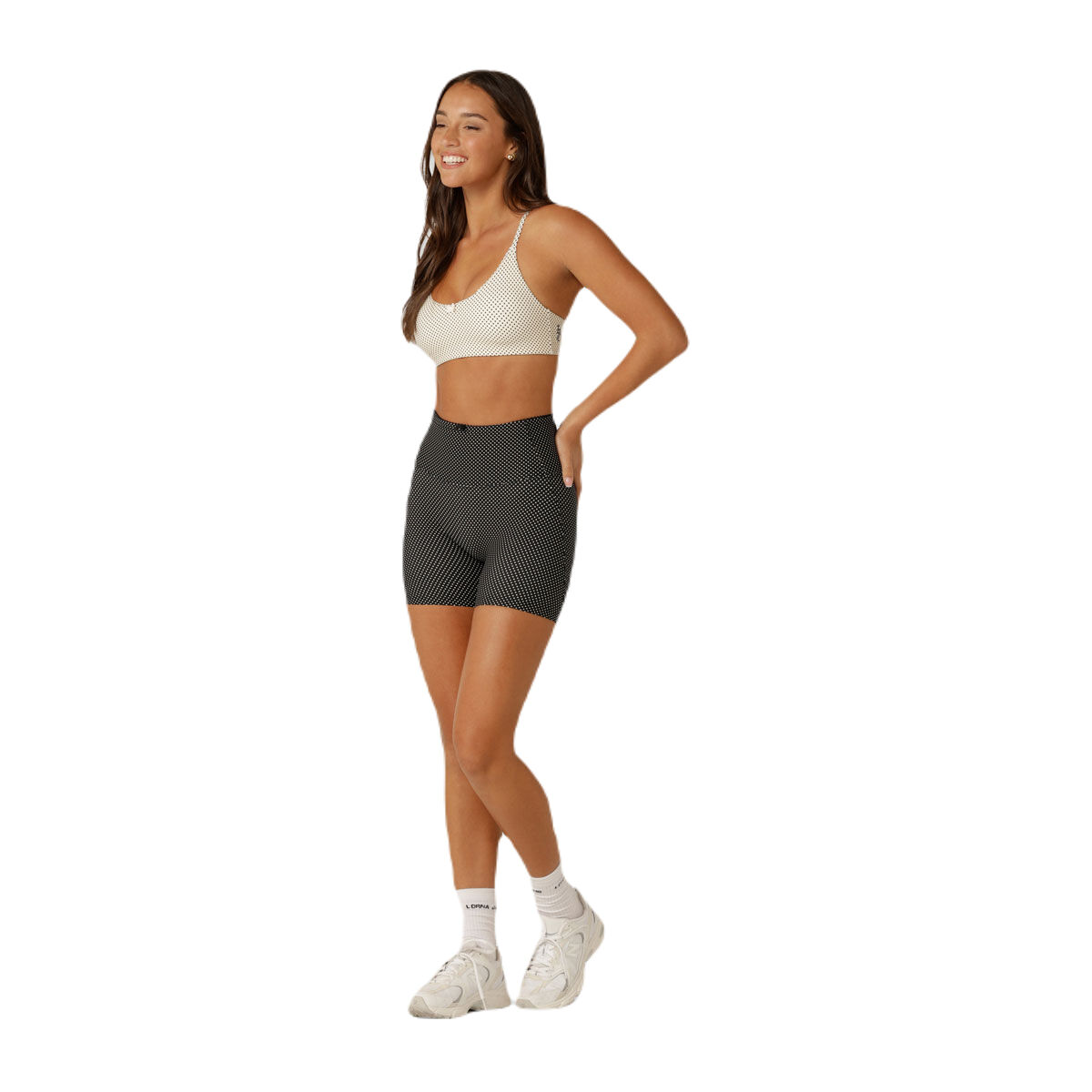 Lorna Jane Womens Sweet Thing Polka Dot 12cm Bike Shorts