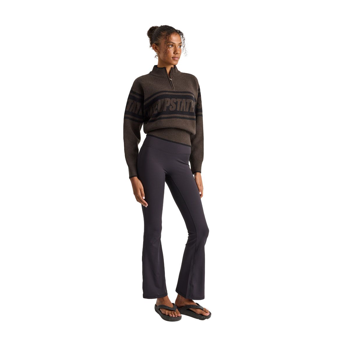 Upstate Womens Half Zip Knit Crew Pullover