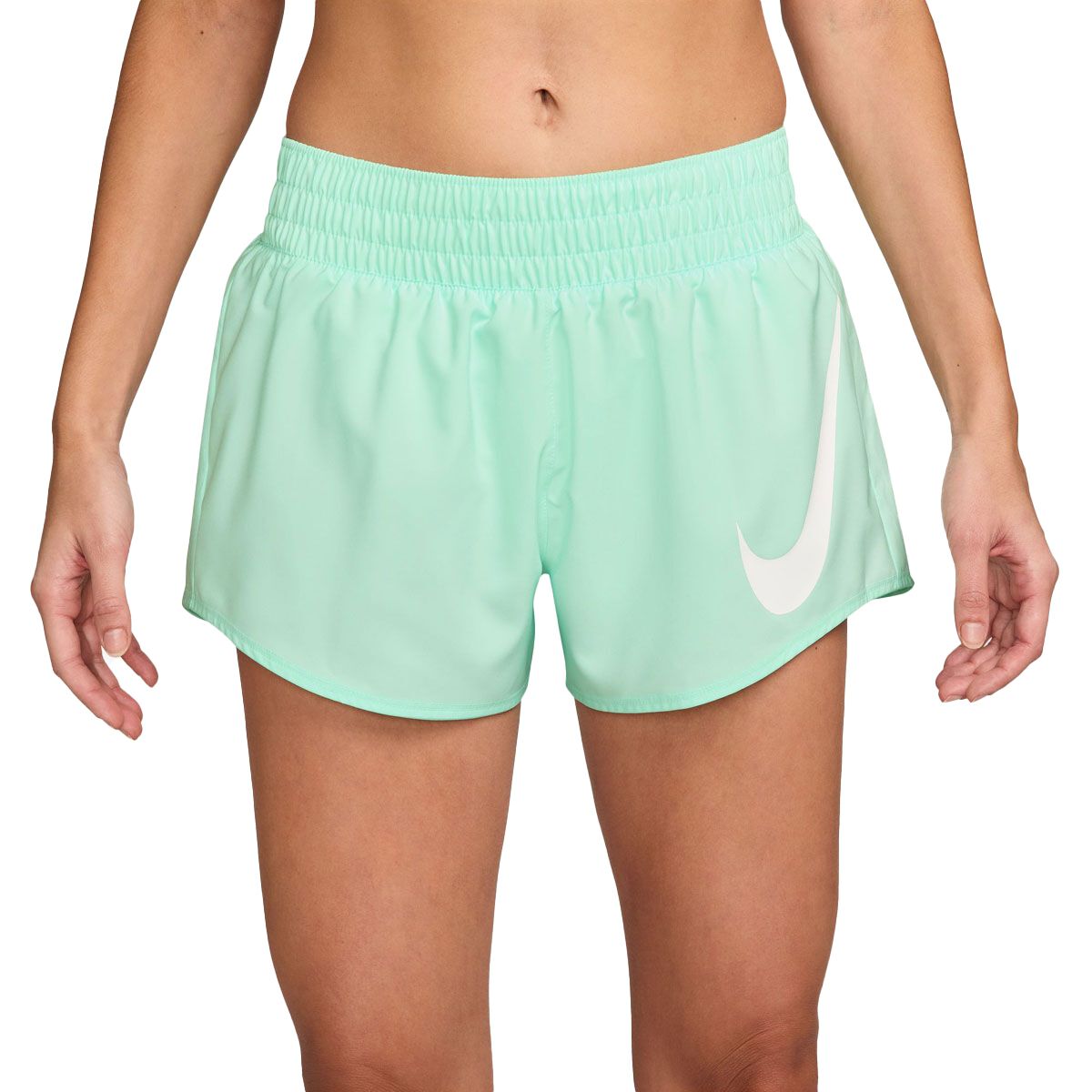 Nike Womens One Swoosh Dri-FIT 3 Inch Brief-Lined Running Shorts