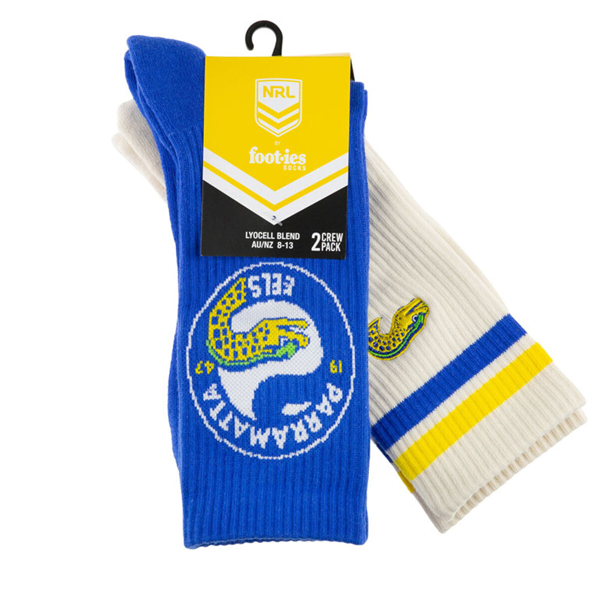 Parramatta Eels Sneaker Socks 2 Pack
