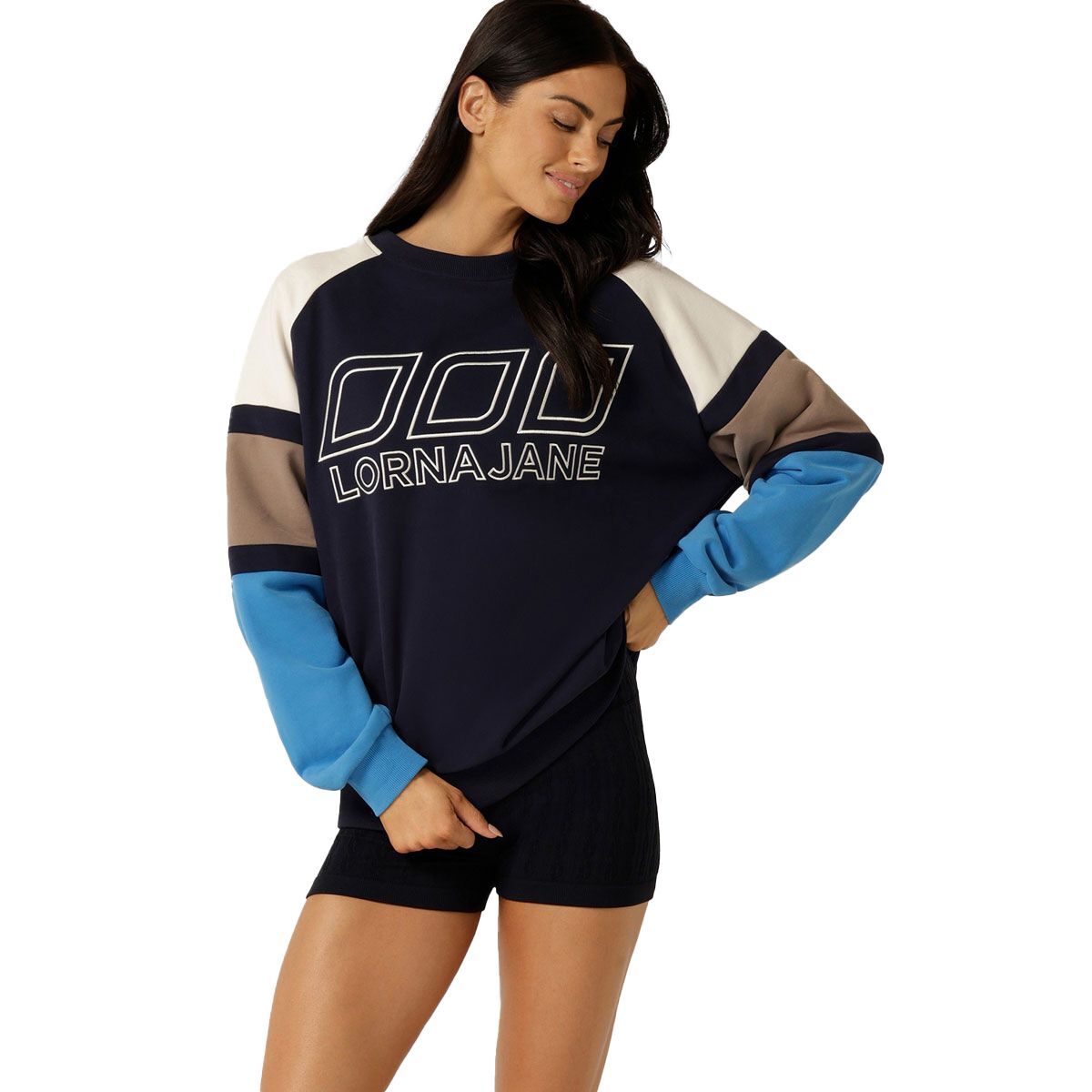 Lorna Jane Womens LJ Icons Oversized Crew Sweatshirt