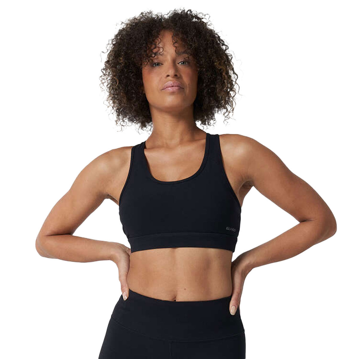 Ell/Voo Womens Essentials Crop Sports Bra