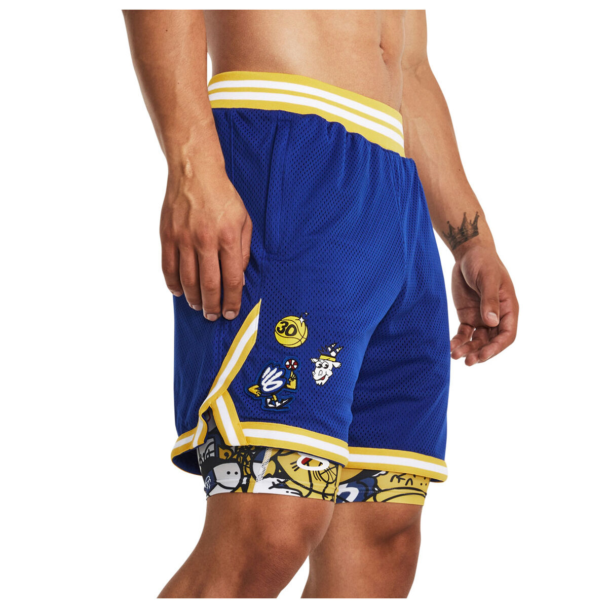 Under Armour Curry Mens Dub GOAT Mesh Basketball 8 inch Shorts