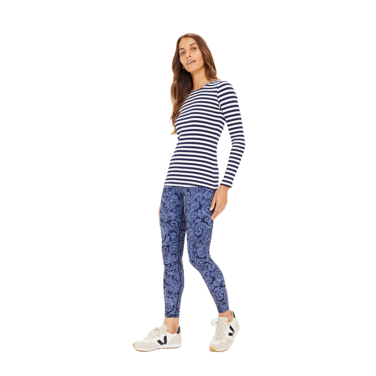 The Upside Womens Rib Chrissy Long Sleeve Top