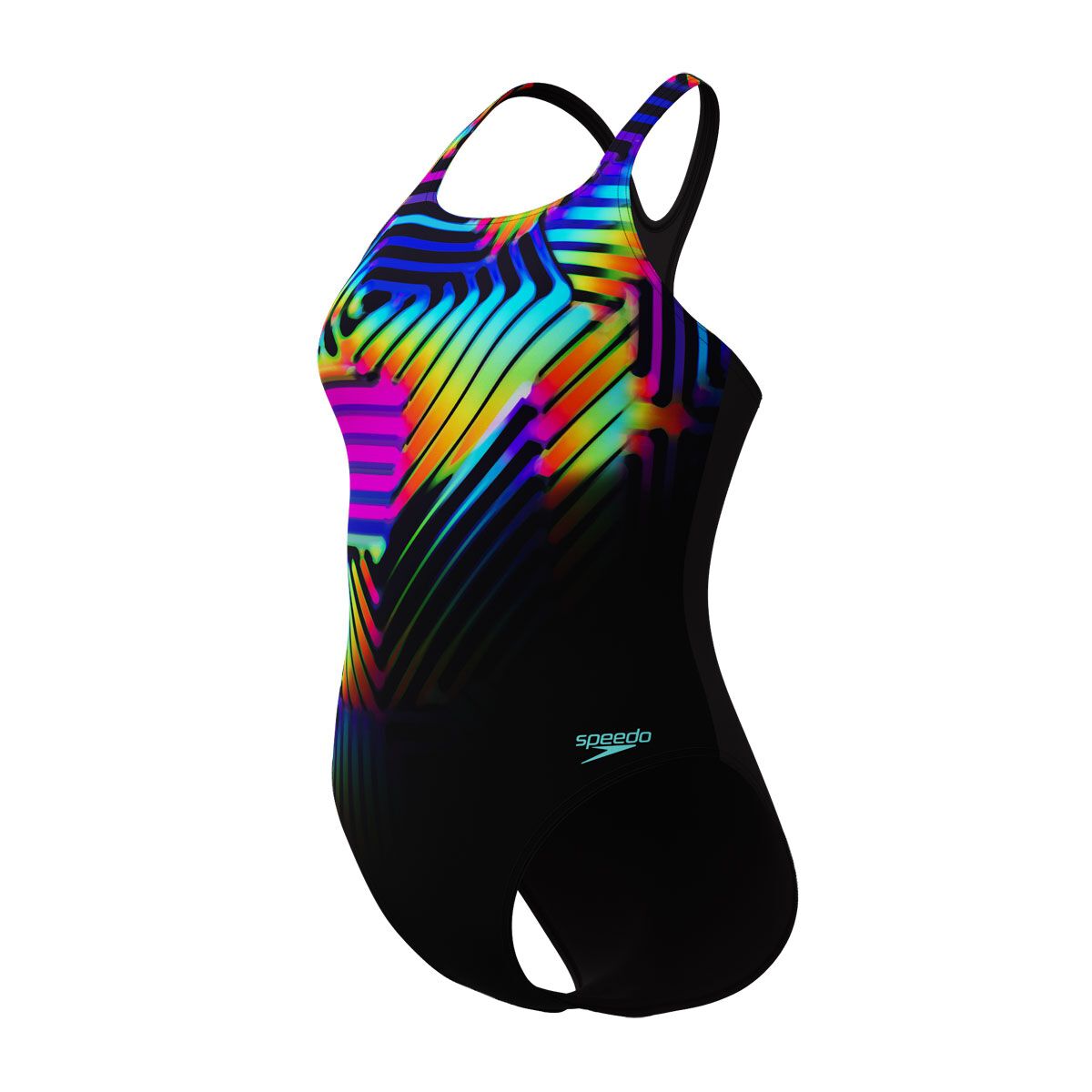 Speedo Womens Digital Printed Medalist One Piece Swimsuit