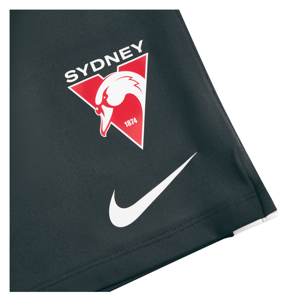 Sydney Swans 2024 Mens Training Shorts Black XXL