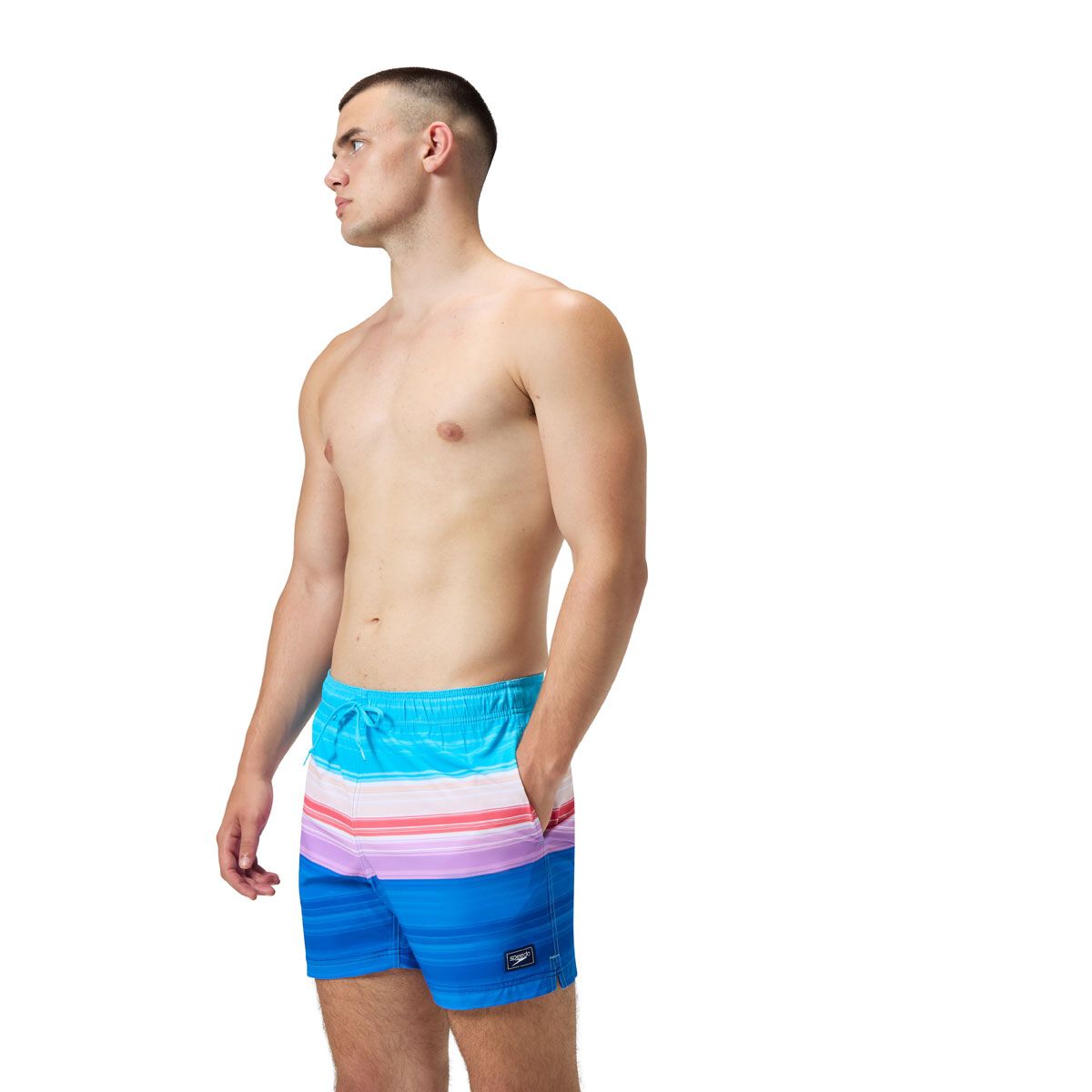 Speedo Mens Print Redondo Edge 16 Inch Volley Board Shorts