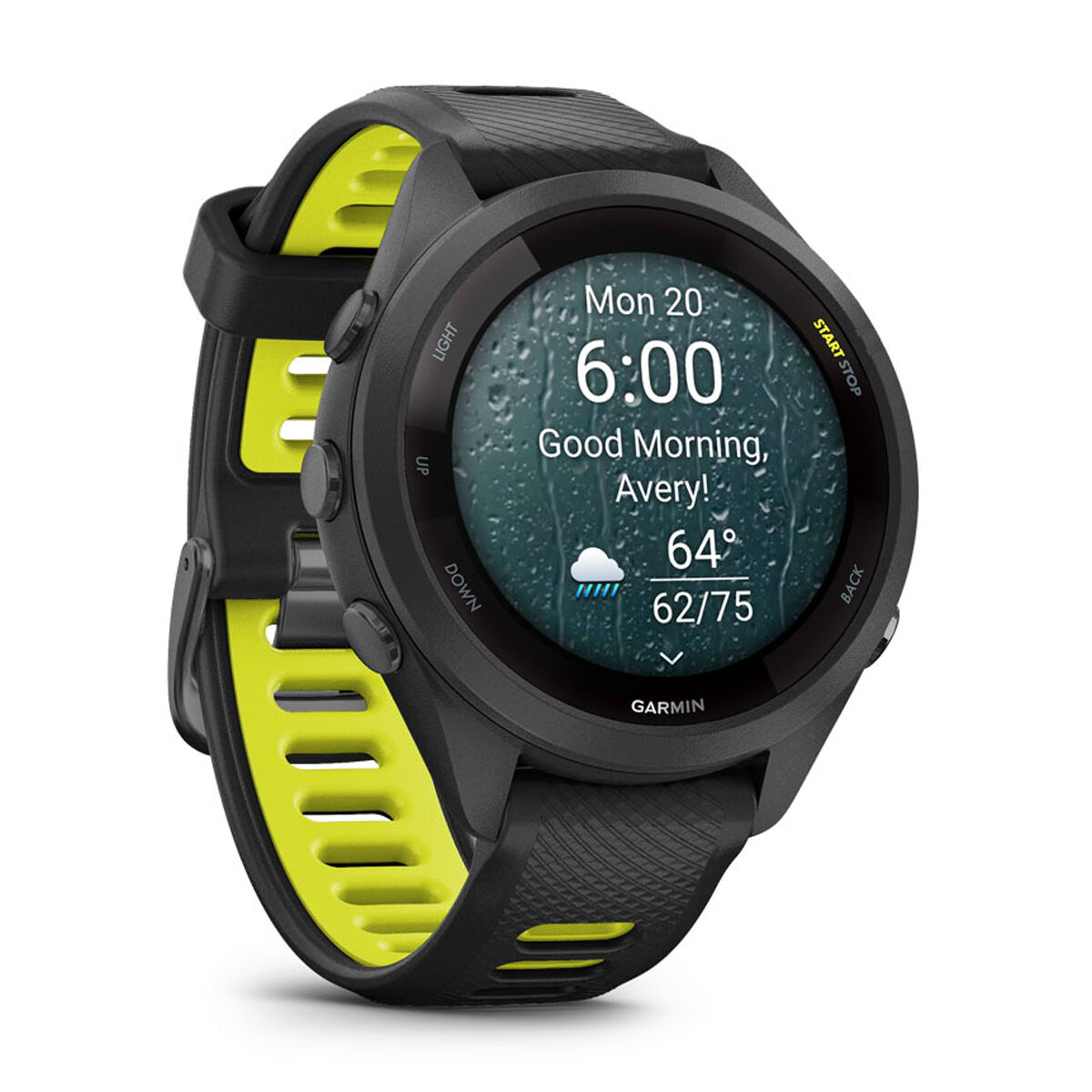 Garmin Forerunner 265S Watch - Black Amp Yellow