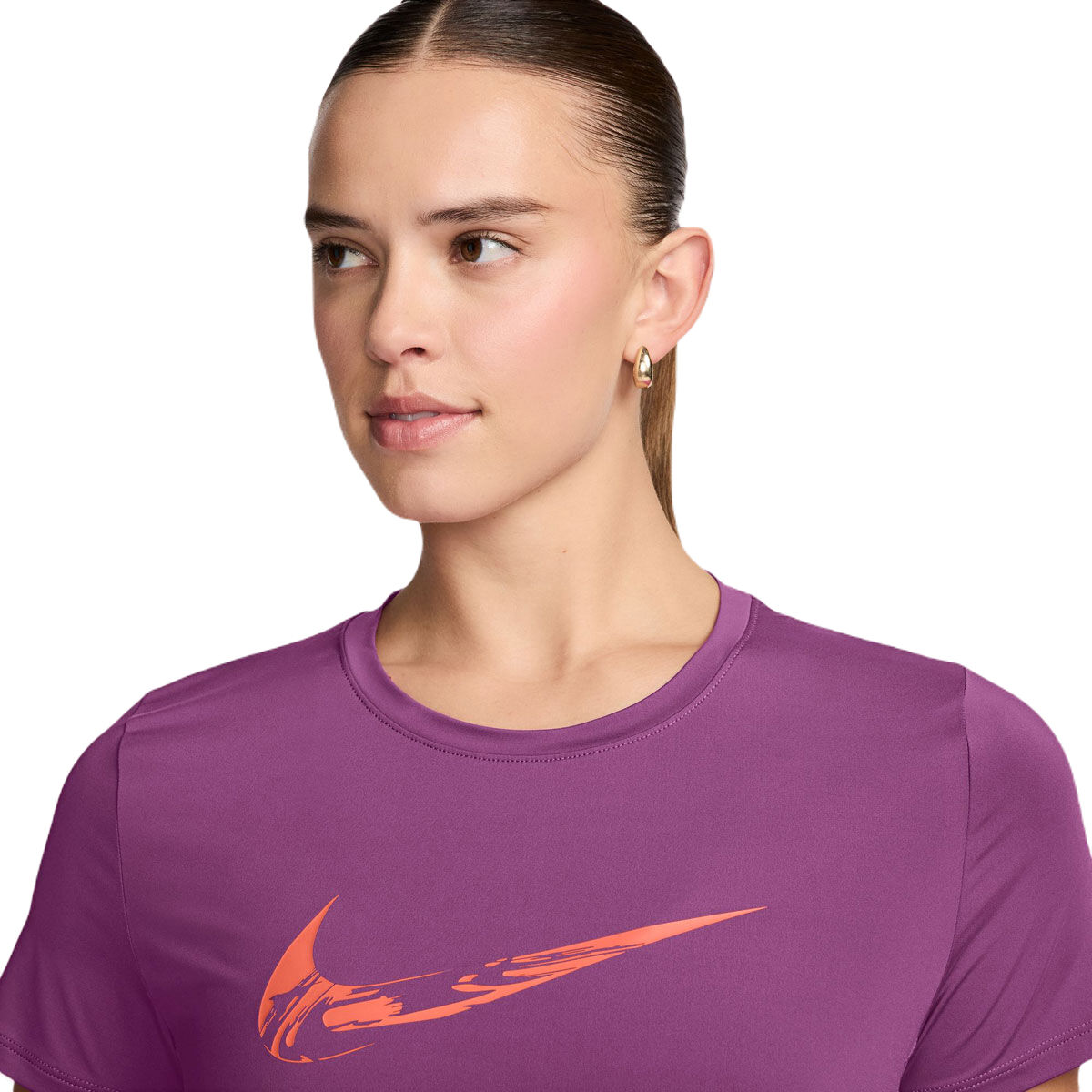 Nike Womens One Dri-FIT Swoosh Graphic Running Top