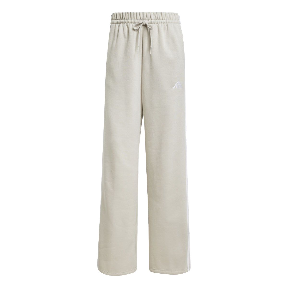 adidas Womens Essentials Fleece 3-Stripes Open Hem Track Pants