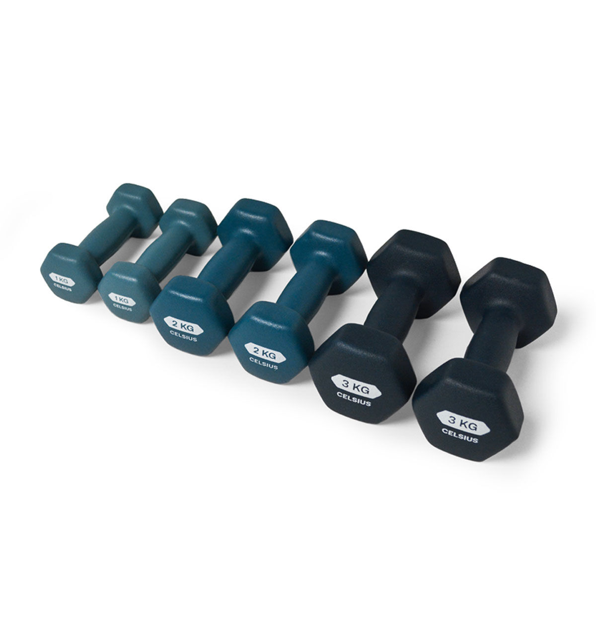 Celsius 12kg Dipped Dumbbell Set