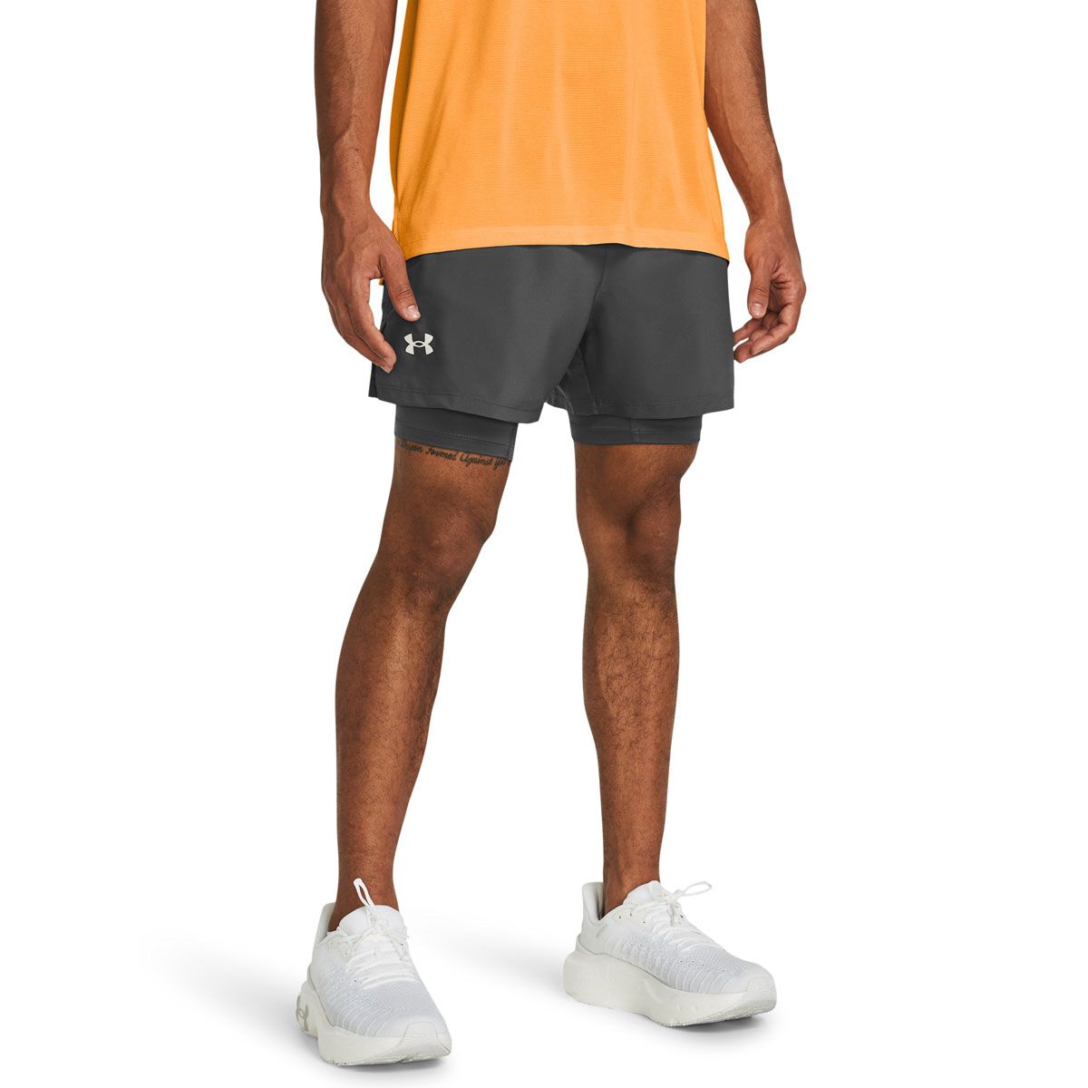Under Armour Mens UA Launch 5 inch 2 in 1 Running Shorts