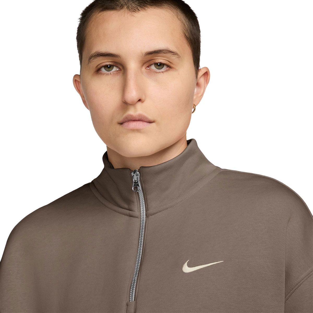 Nike Womens Sportswear Phoenix Fleece Oversized Quarter Zip Sweatshirt