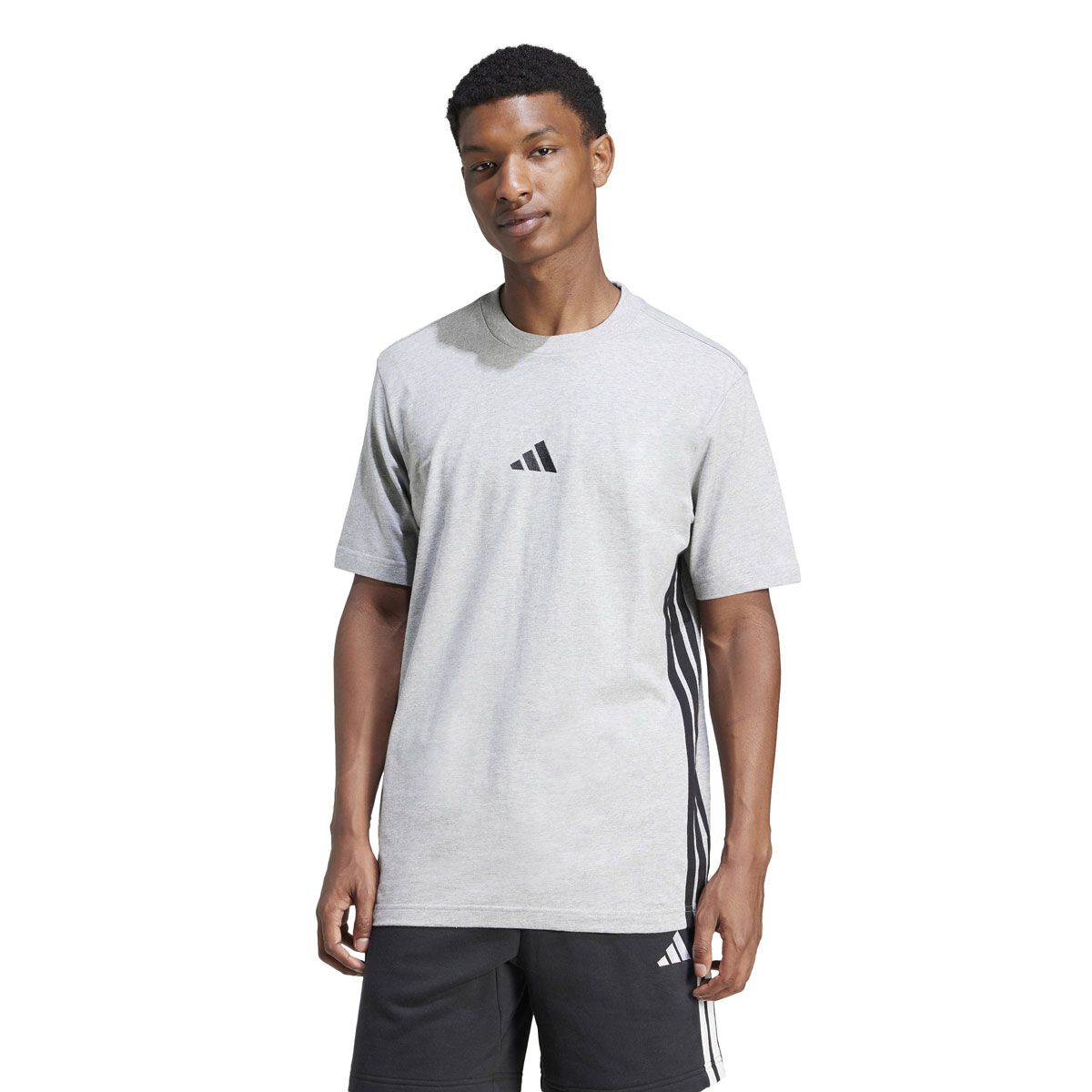 adidas Mens Essentials 3-Stripes Tee