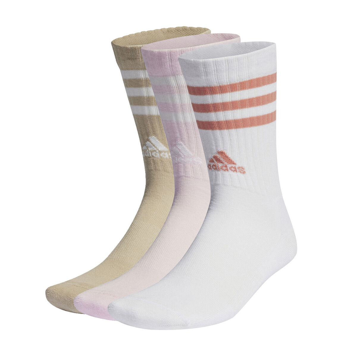 adidas 3-Stripes Cushioned Mid-Cut Socks