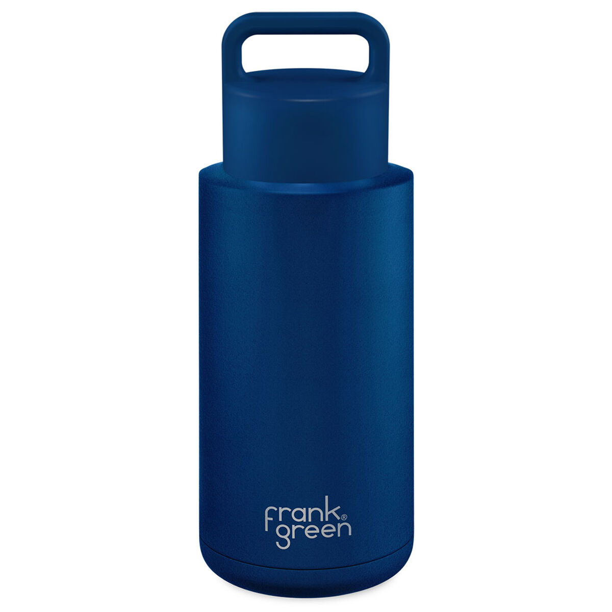 Frank Green Ceramic Reusable Grip 1L/34oz Bottle - Blue/Deep Ocean