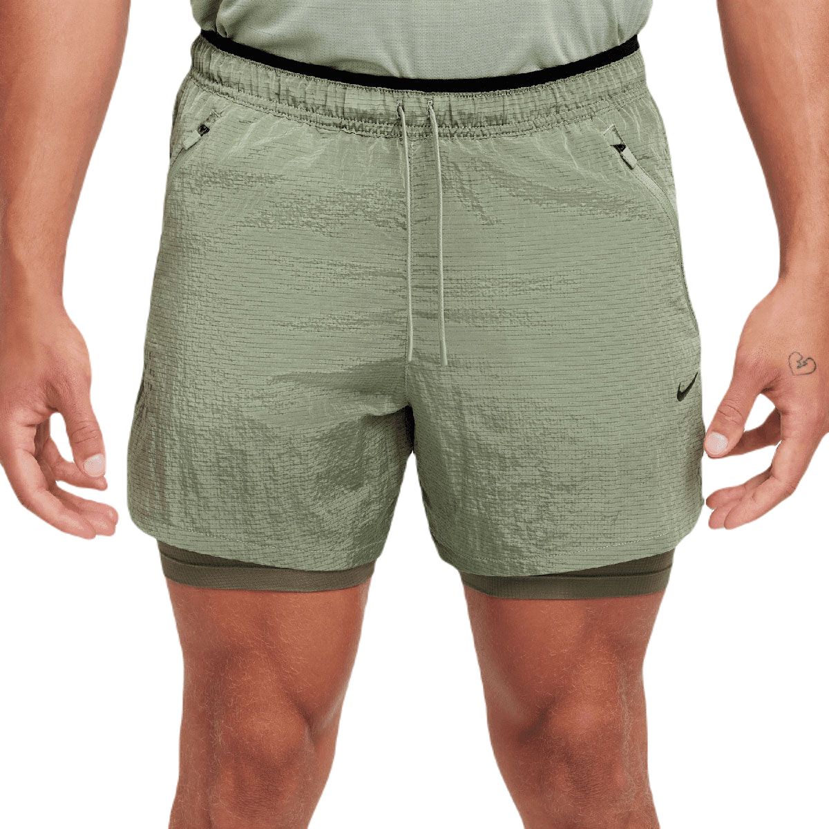 Nike Mens Stride Running Division Dri-FIT Water Repellent 2-in-1 Running Shorts