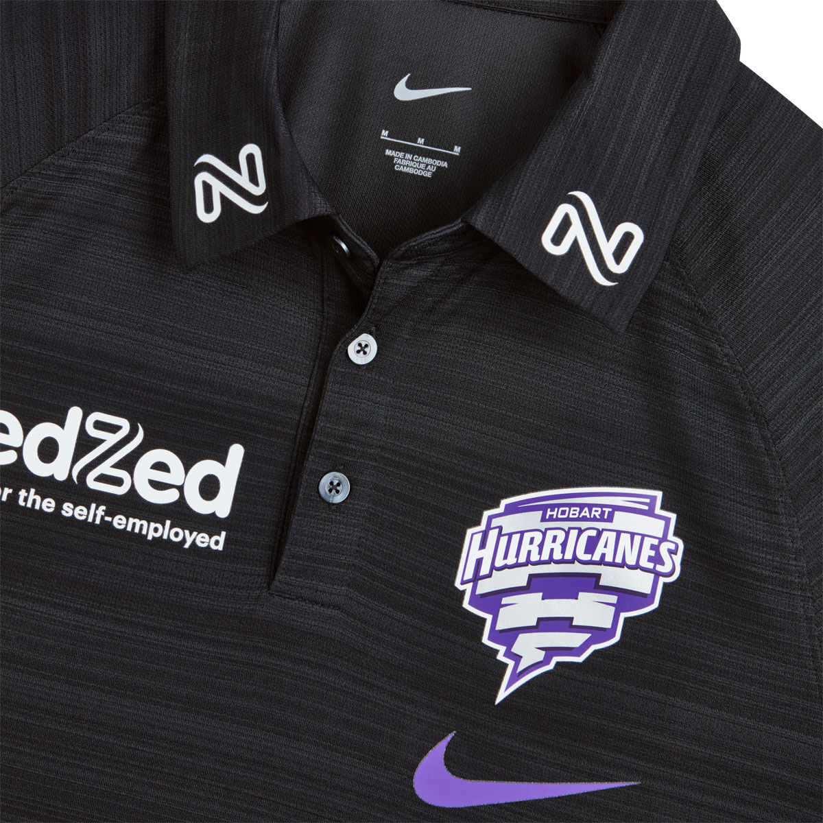 Hobart Hurricanes 2024/25 Mens Media Polo Black S