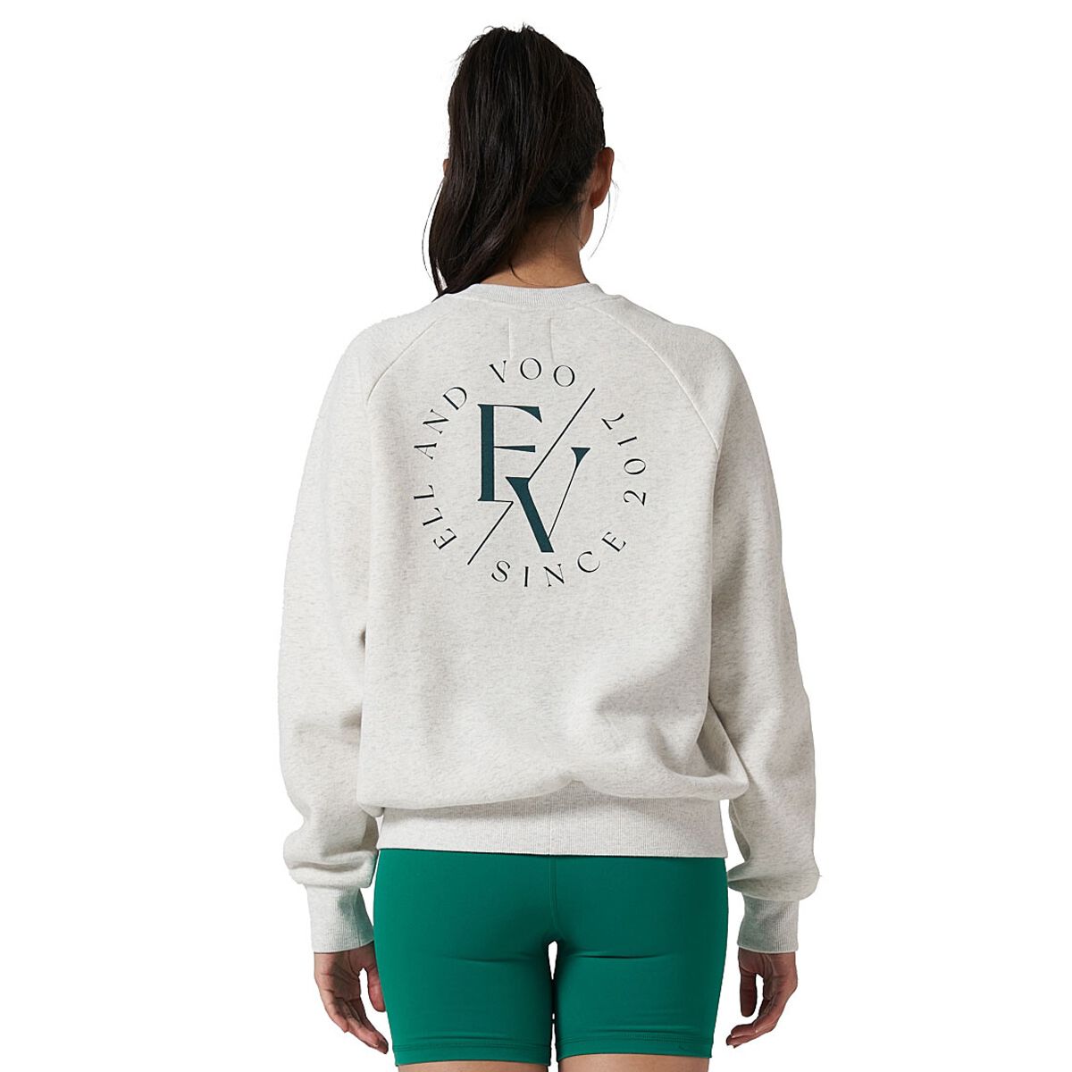 Ell/Voo Womens Mae Fleece Crew Sweatshirt