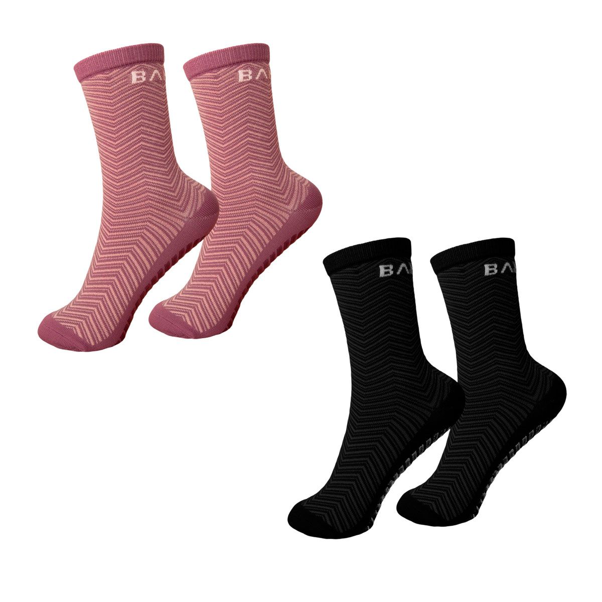 Bahe Grippy Chevron Ankle Socks 2 Pack