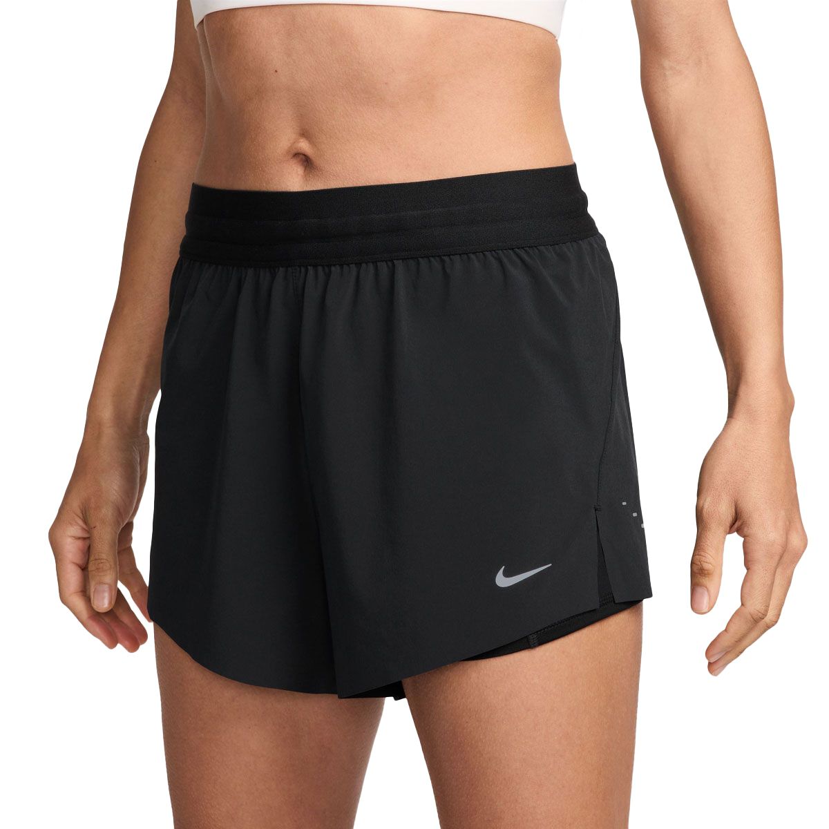 Nike Womens Swift Dri-FIT Mid Rise 2 in 1 Running Shorts