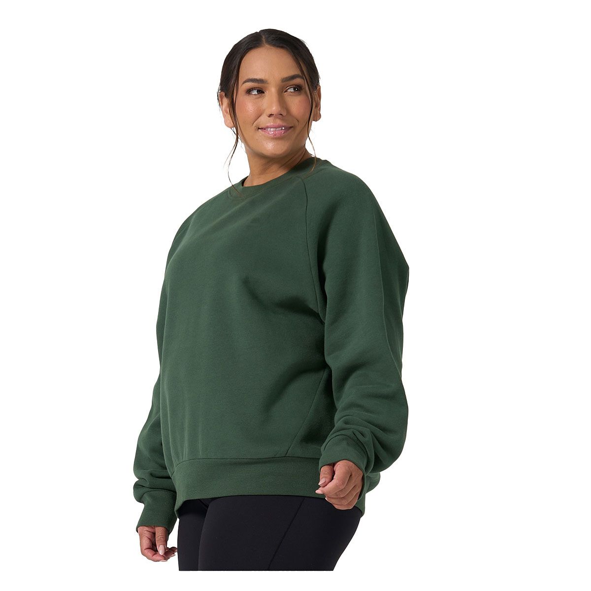 Ell/Voo Womens Mae Fleece Crew Neck Sweatshirt