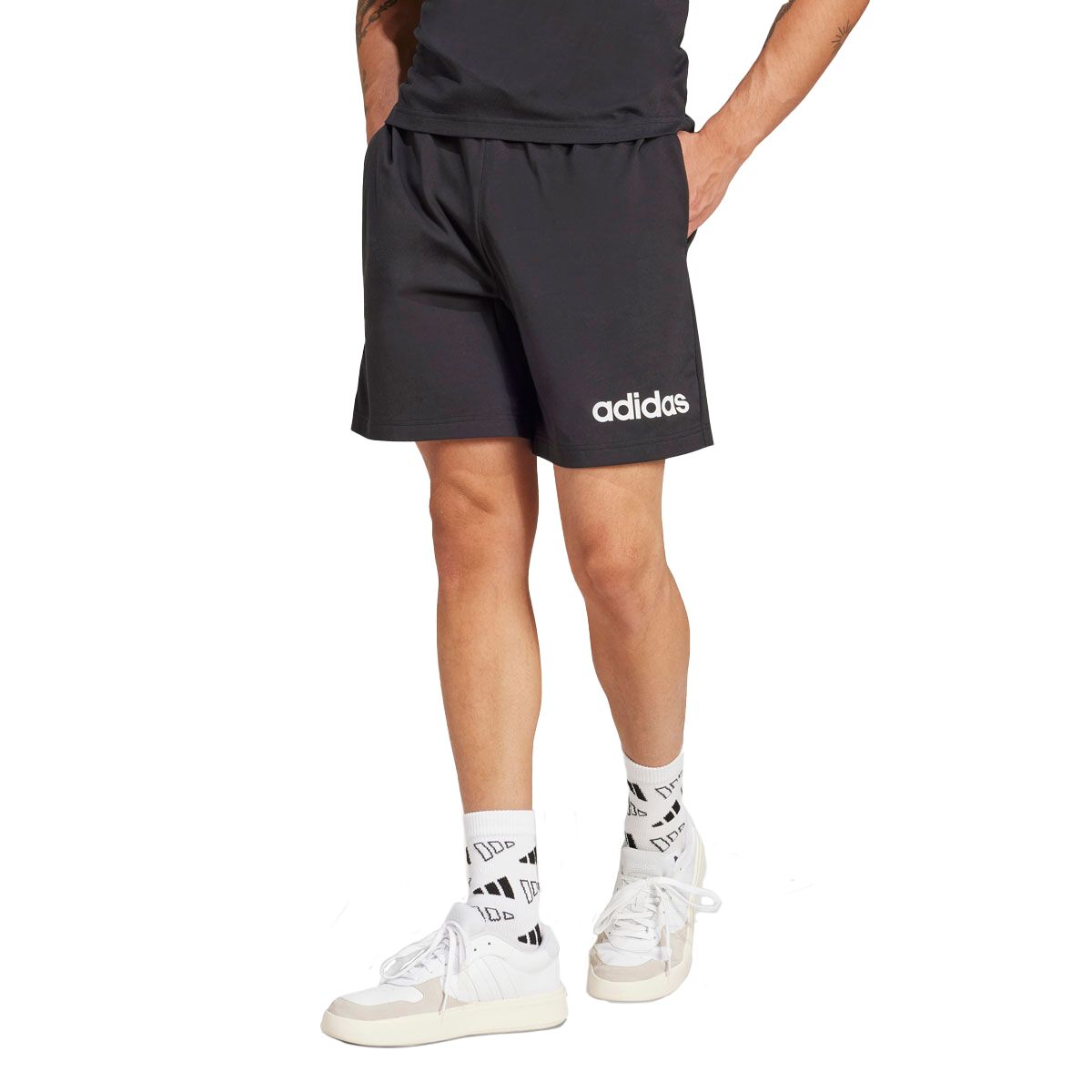 adidas Mens Essentials Linear Single Jersey Shorts