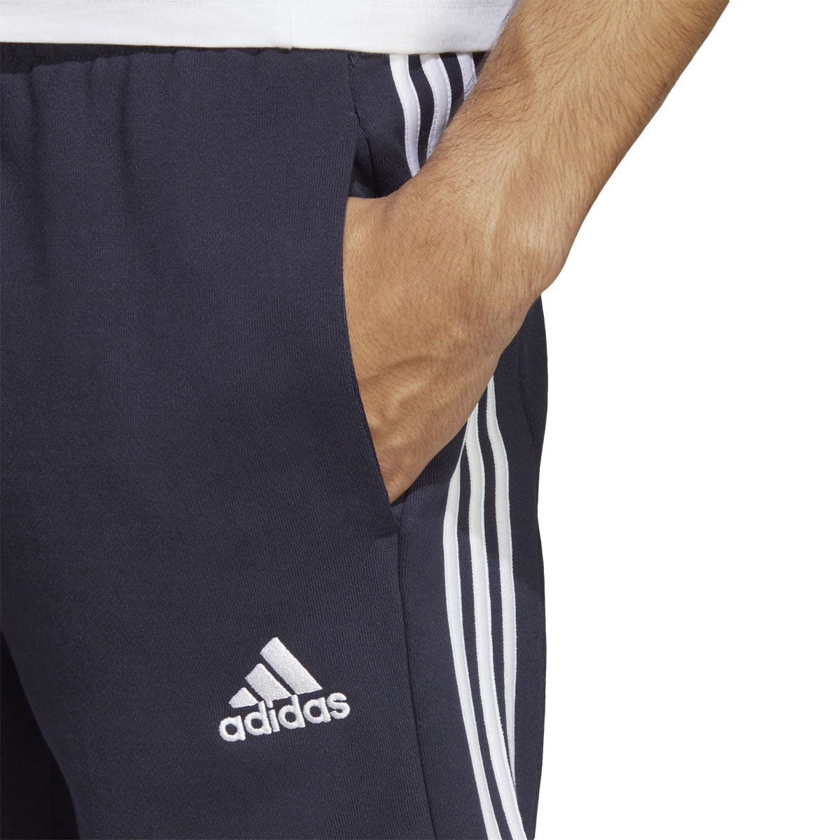 adidas Mens Essentials 3-Stripes French Terry Shorts