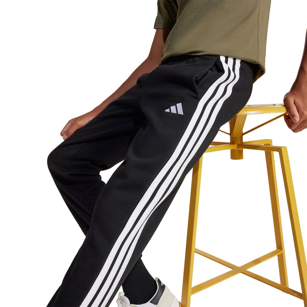 adidas Junior Essentials Fleece 3-Stripes Jogger Track Pants