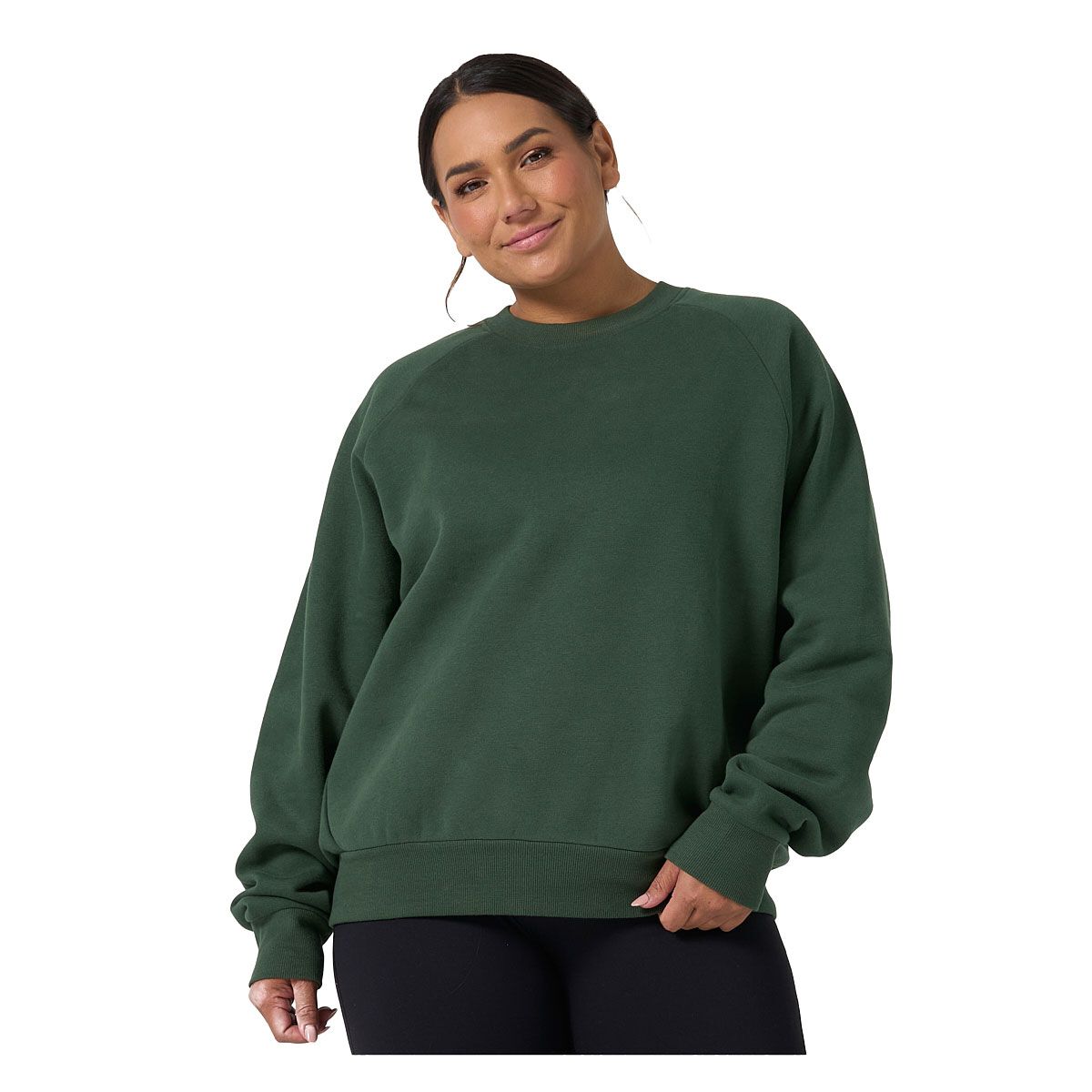 Ell/Voo Womens Mae Fleece Crew Neck Sweatshirt