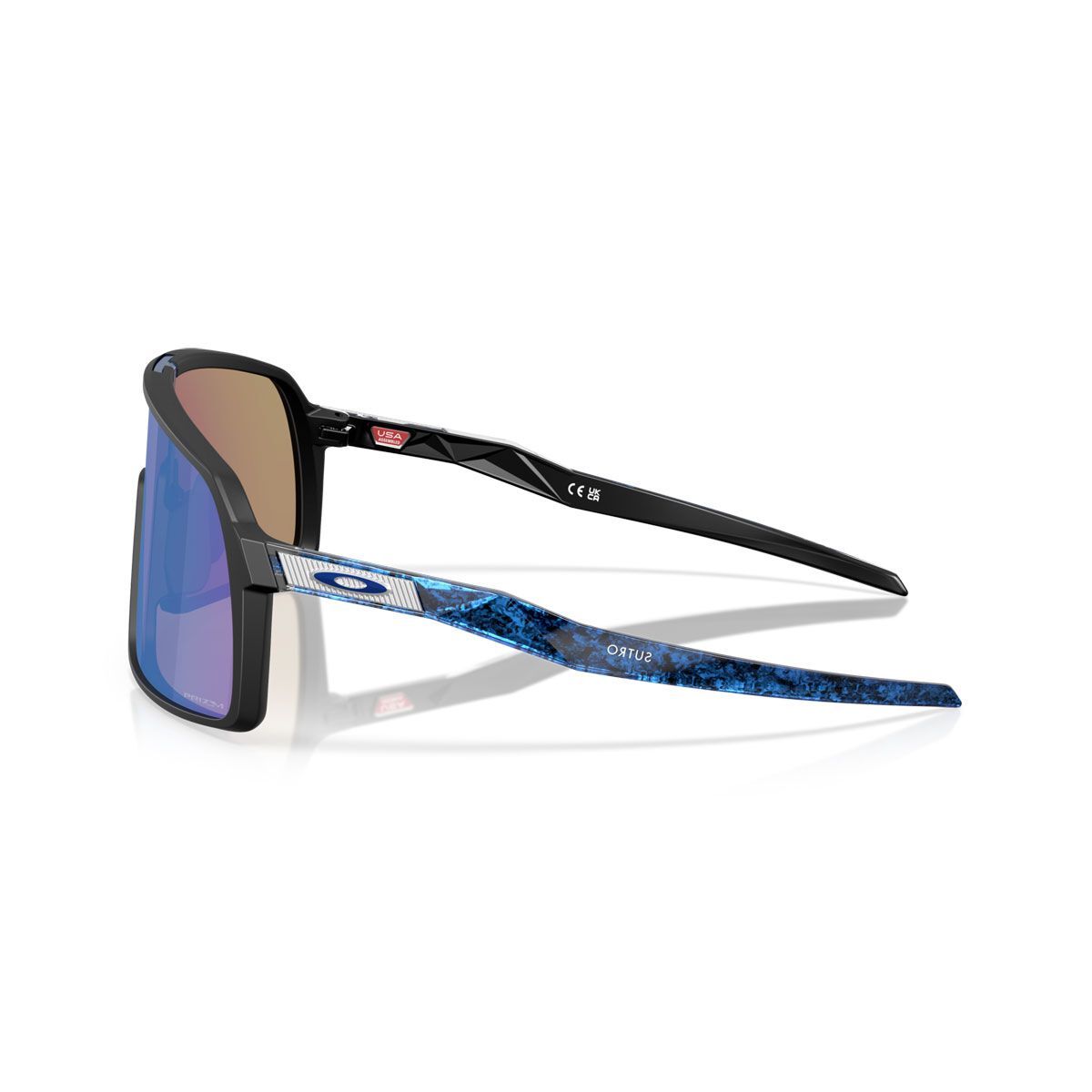 Oakley Sutro Sunglasses - Matte Black with Sapphire Prizm