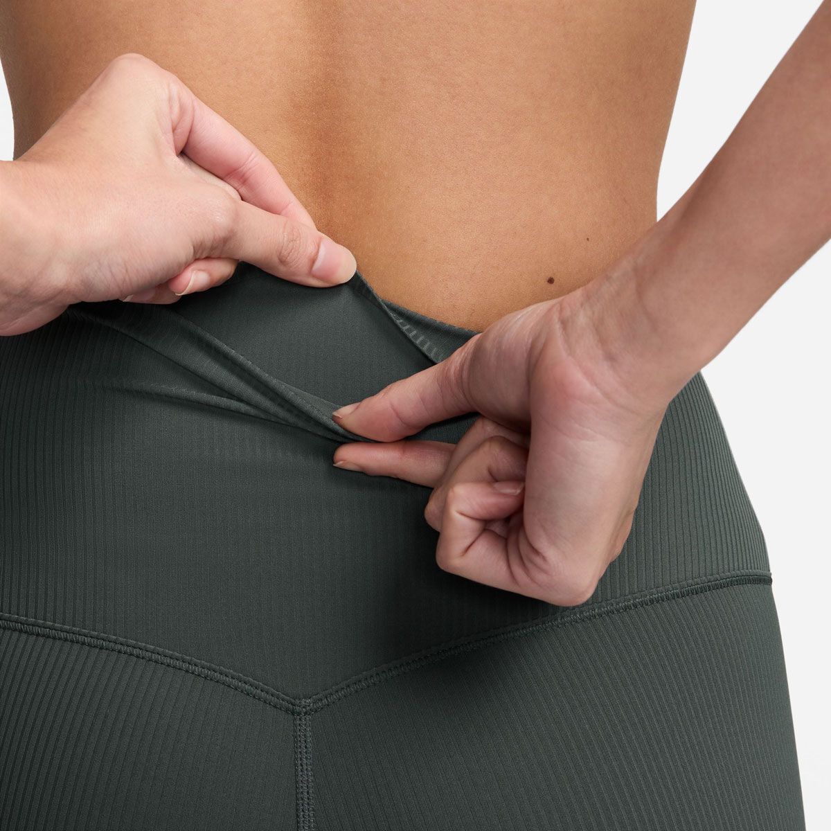 Nike Womens Zenvy Dri-FIT High Rise 7/8 Rib Tights