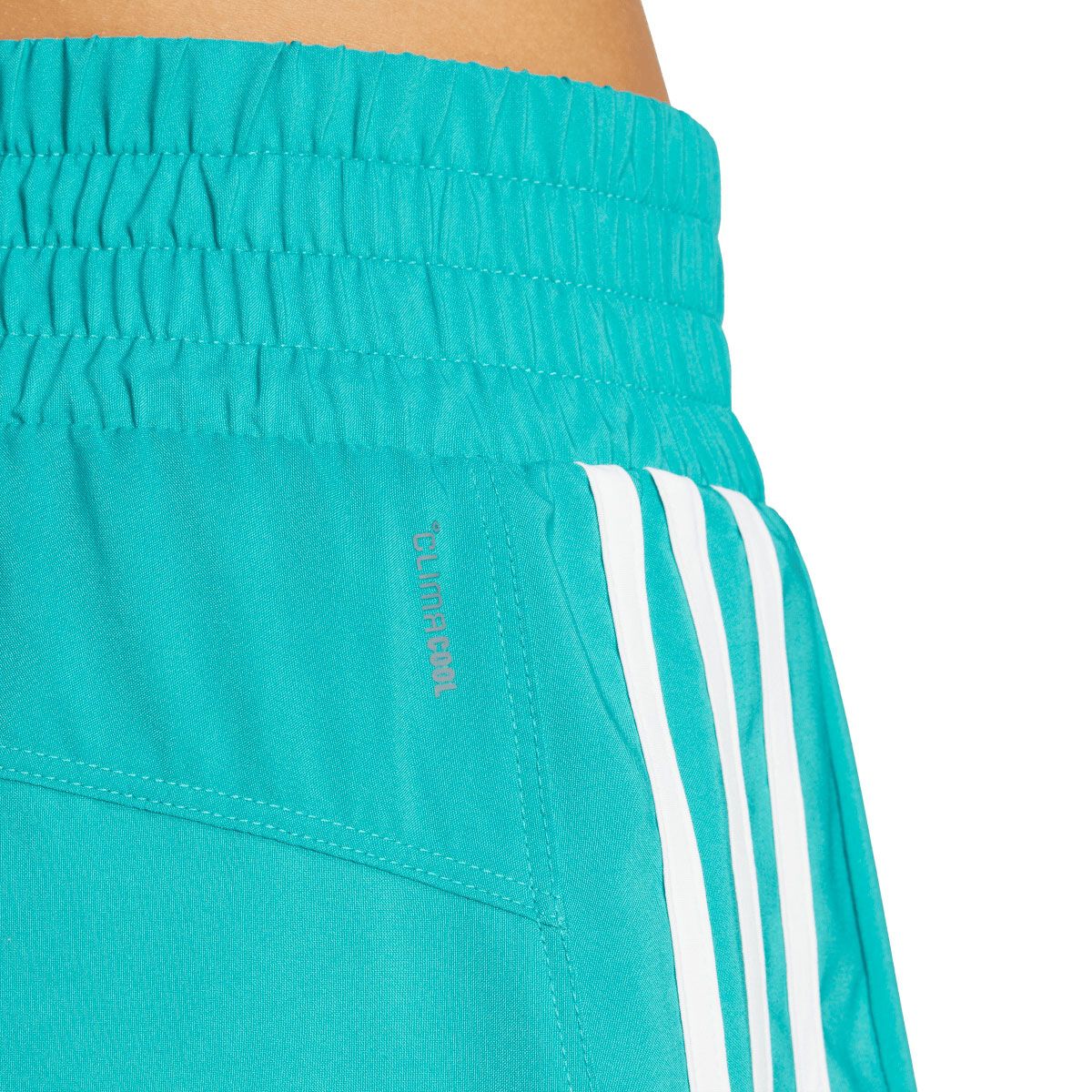 adidas Womens Pacer 3-Stripes High Rise Woven Shorts