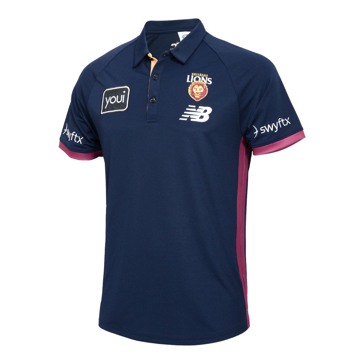 Brisbane Lions Mens 2025 Media Polo