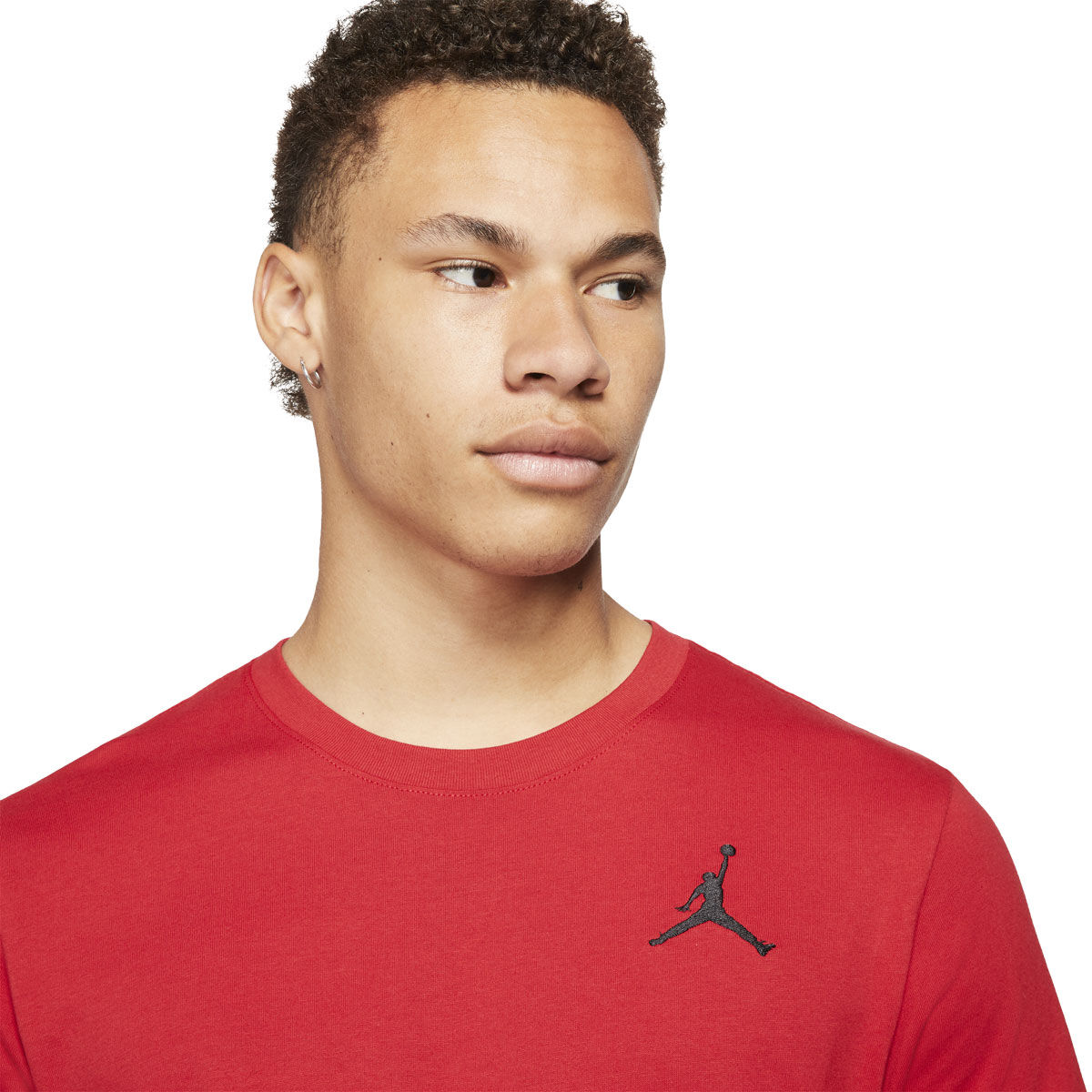 Jordan Mens Jumpman Embroidered Logo Tee