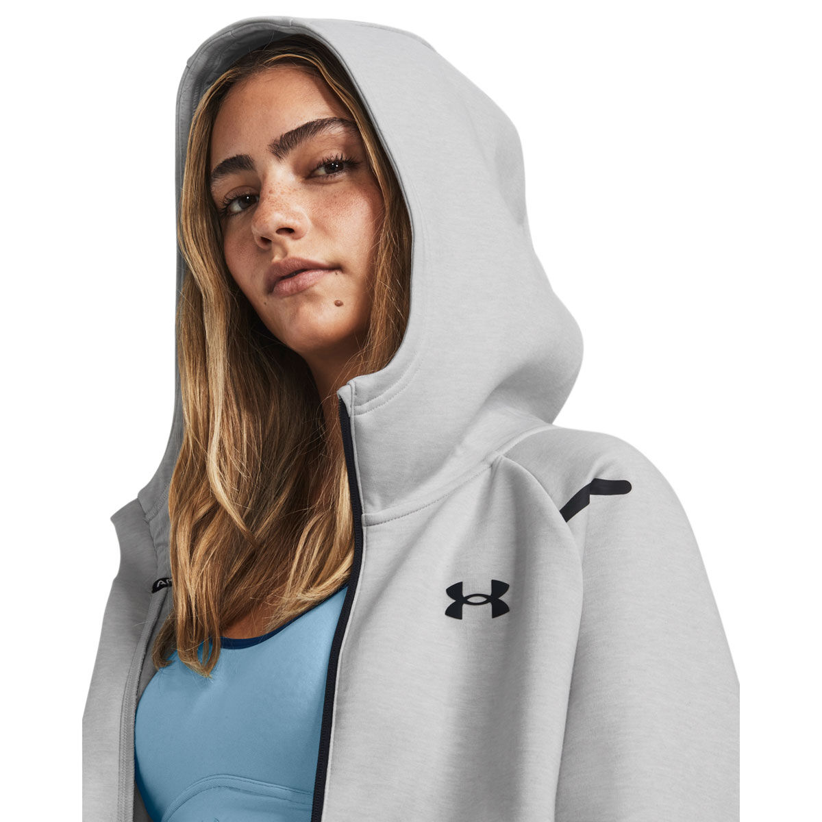 Under Armour Womens Unstoppable Fleece Full Zip Hoodie