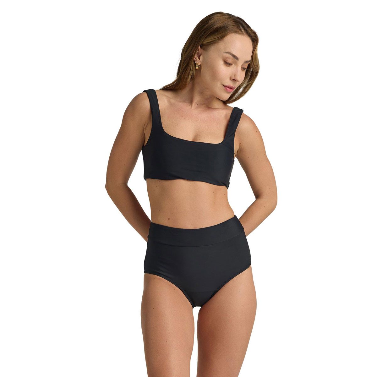 ModiBodi Womens Light Period Hi Waist Bikini Swim Briefs