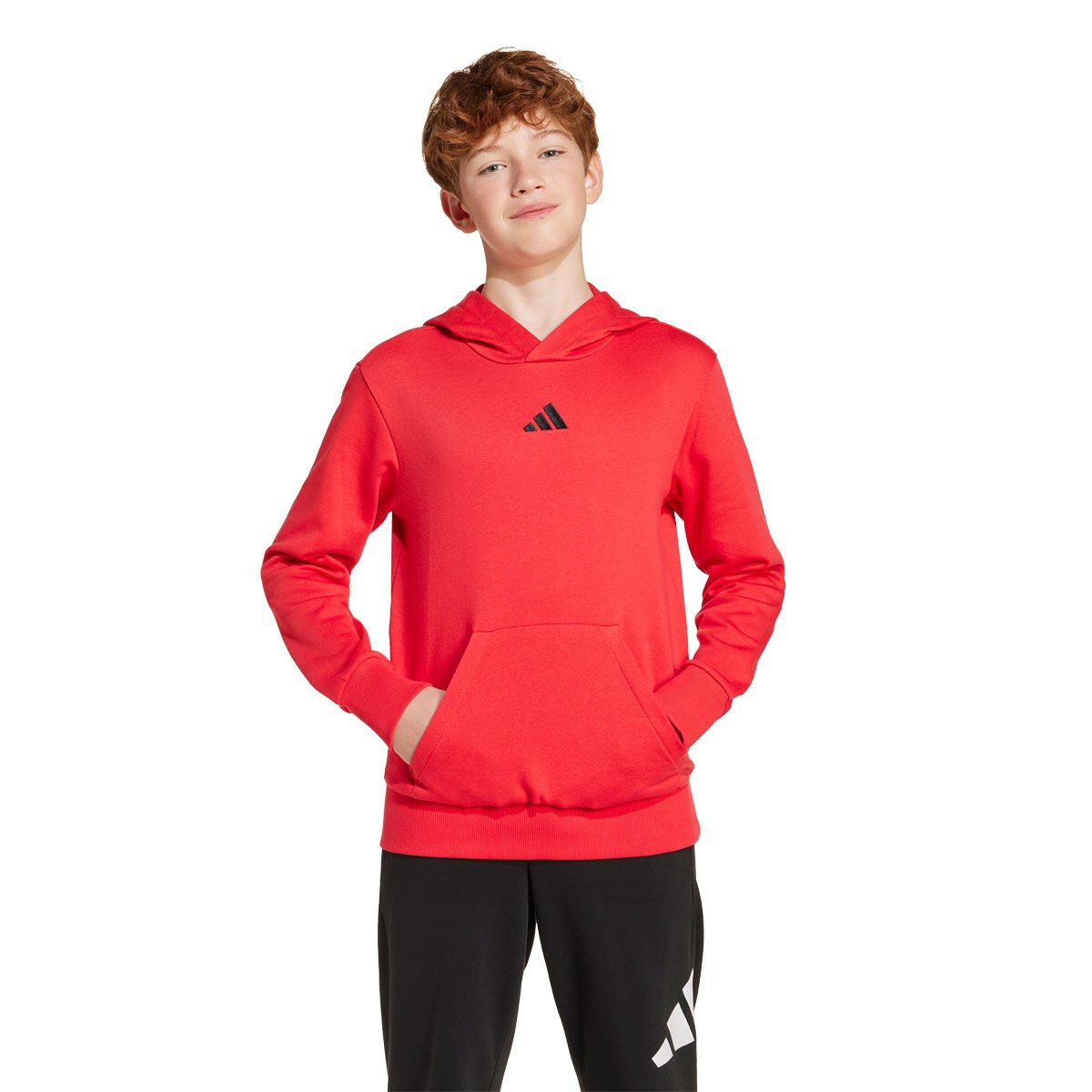adidas Junior Essentials Fleece Small Logo Pullover Hoodie