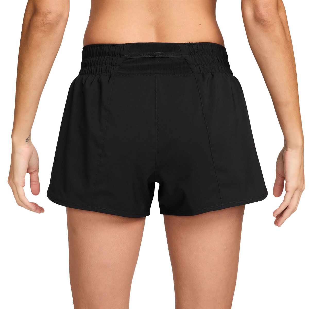 Nike Womens One Swoosh Dri-FIT 3 Inch Brief-Lined Running Shorts