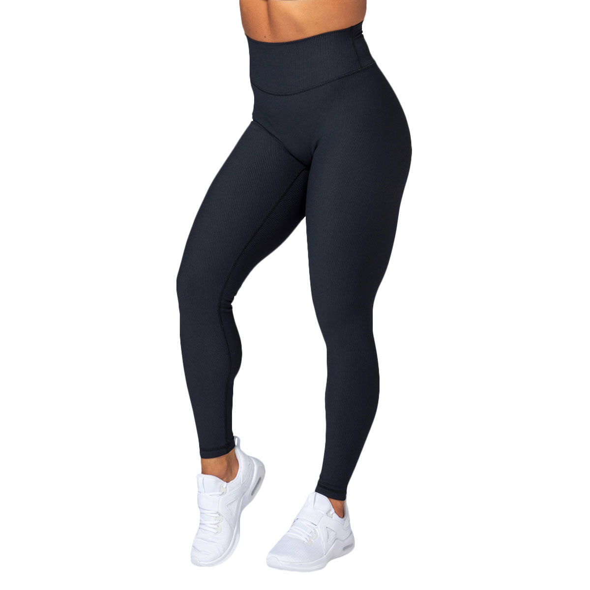 Muscle Nation Womens Zero Rise Rib Ankle Tights
