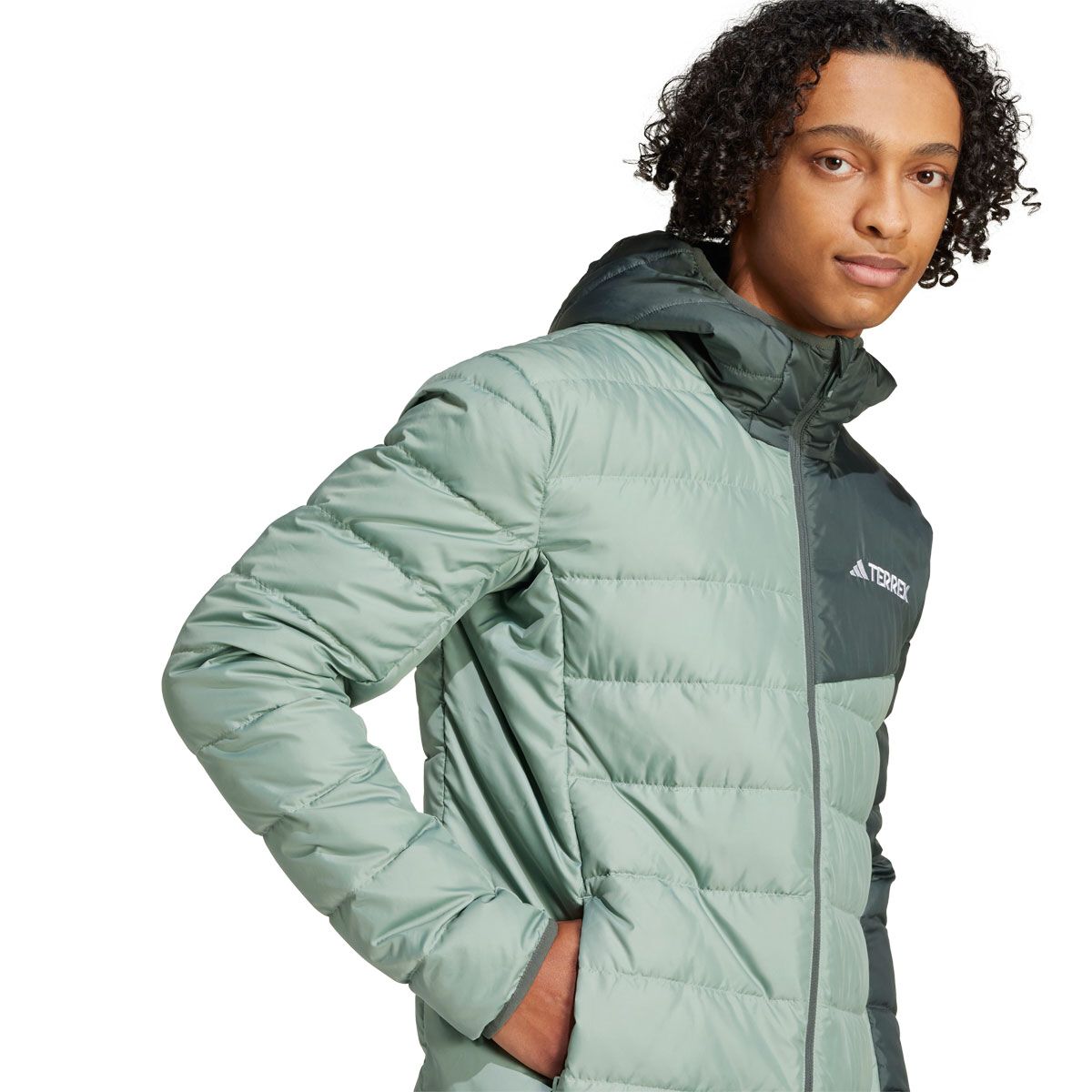 Adidas Terrex Mens Multi Light Down Hooded Jacket