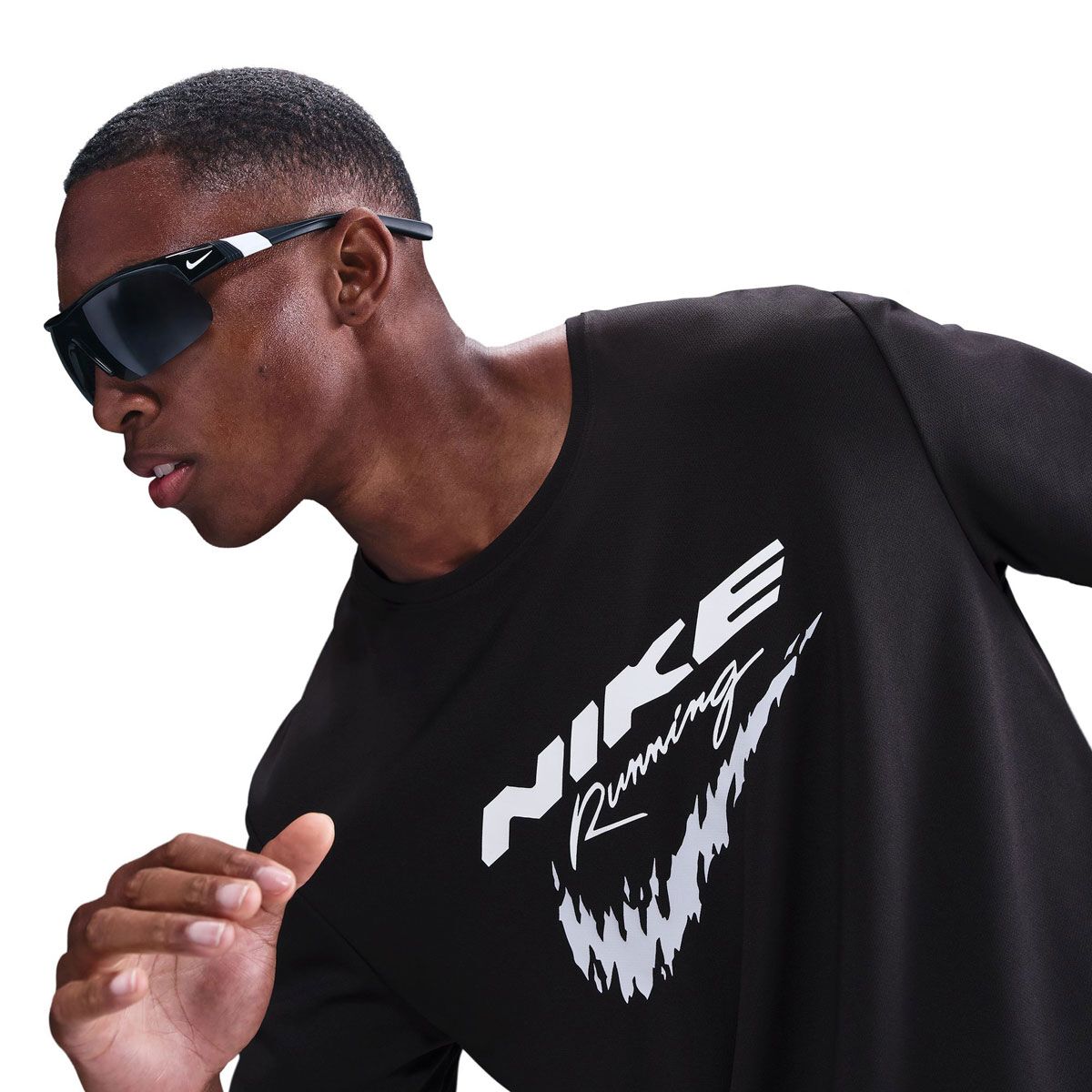 Nike Mens Miler Dri-FIT UV Run Energy Running Tee