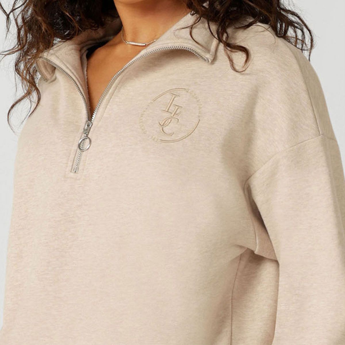 Lorna Jane Womens Iconic Quarter Zip Sweatshirt